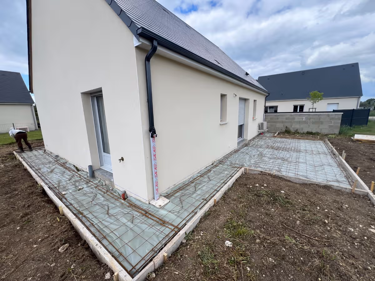 Ferraillage avant coulage