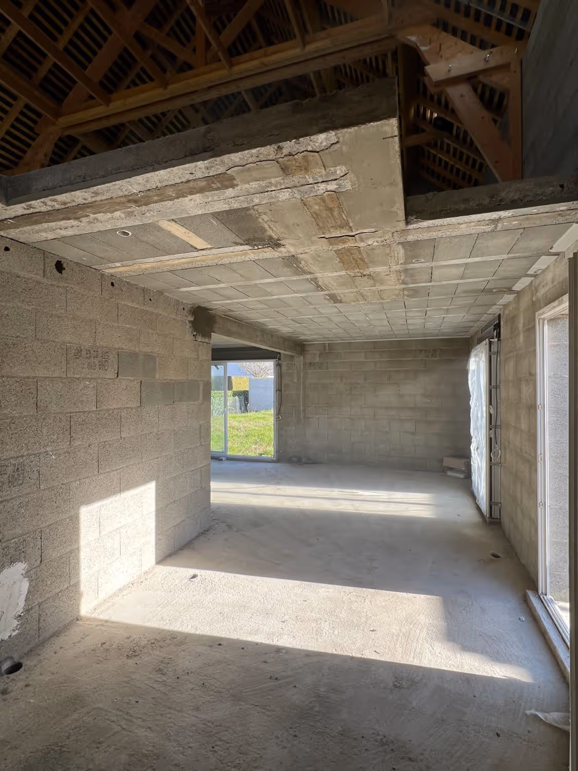 Extension en blocs avec plancher poutrelles